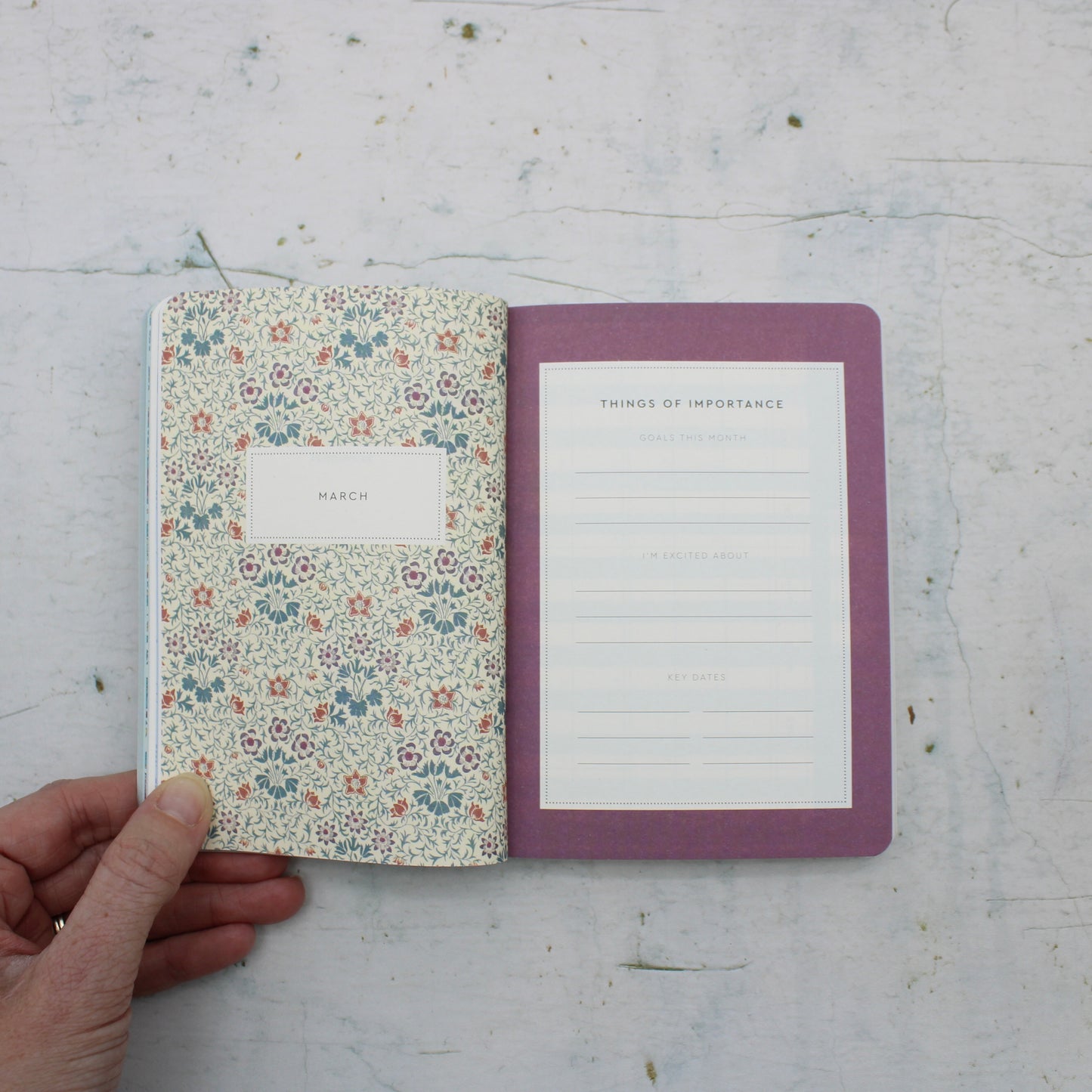 2026 Garden Flower Paperback Diary -A6