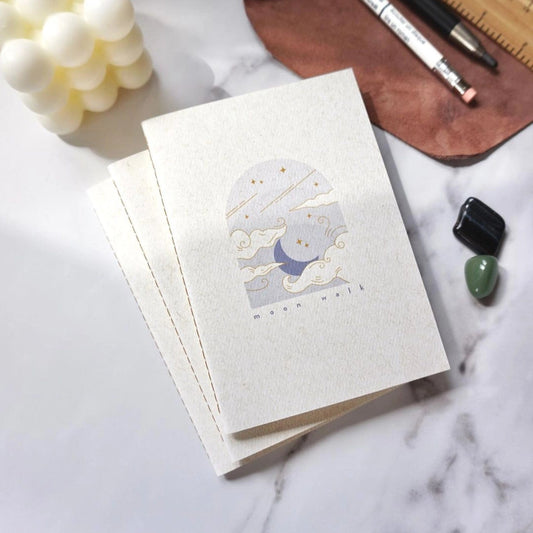 Moon notebook - A6, Plain pages