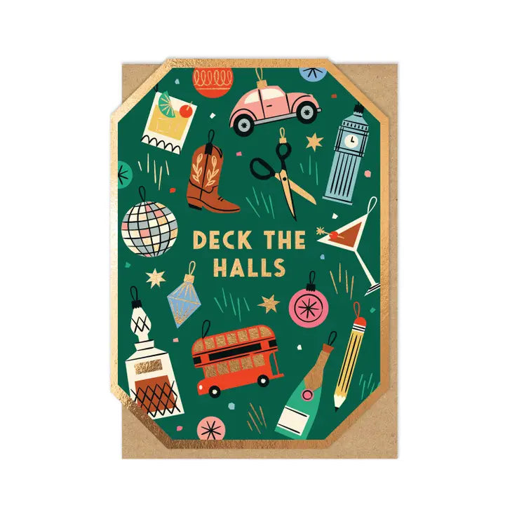 Deck the Halls card