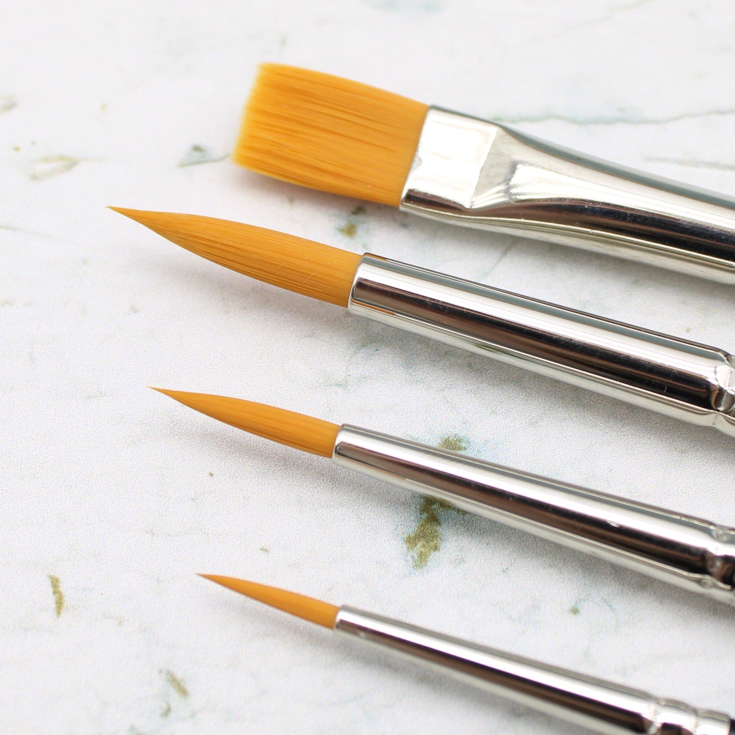 Golden Synthetic Brush Set
