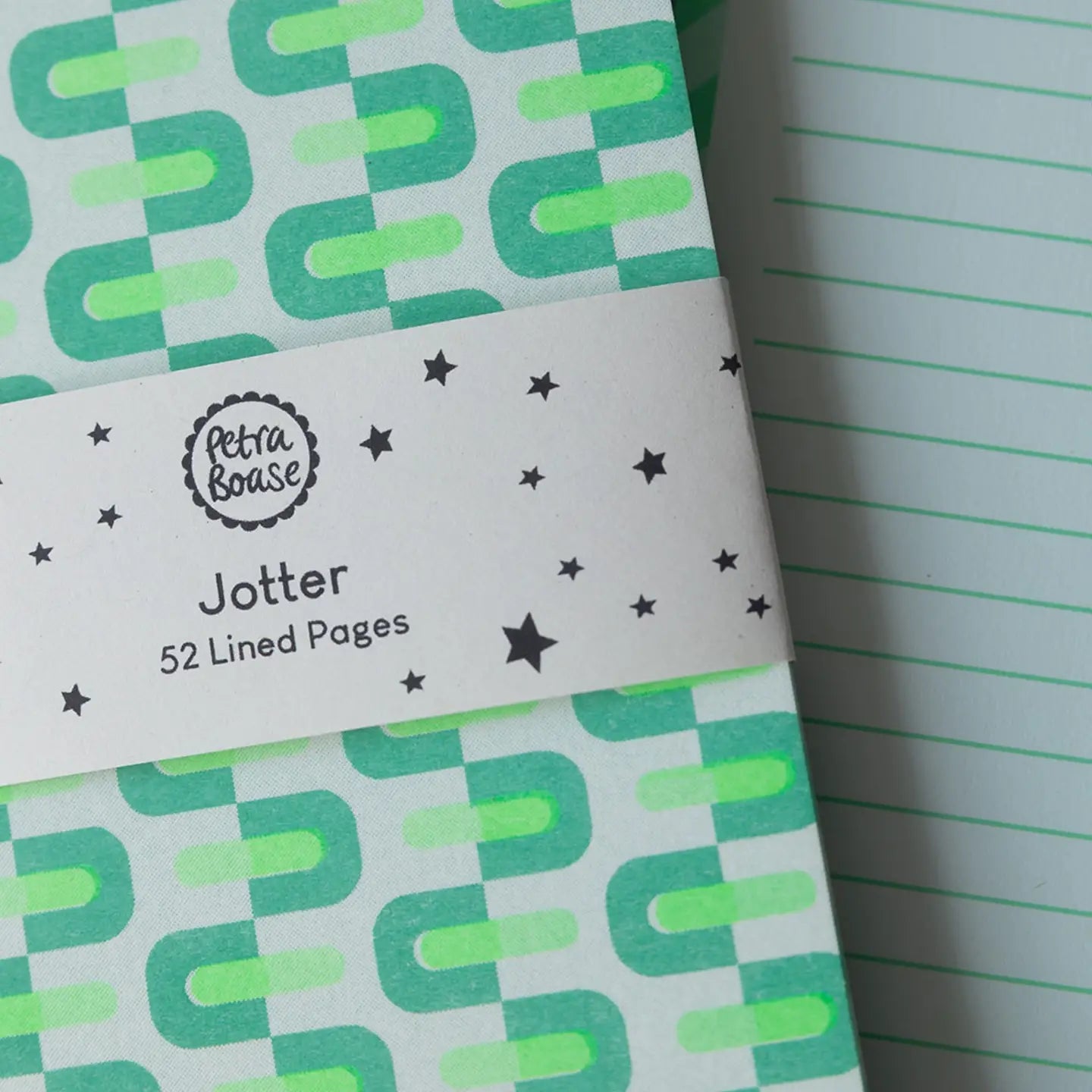 Riso jotter/list pad - green