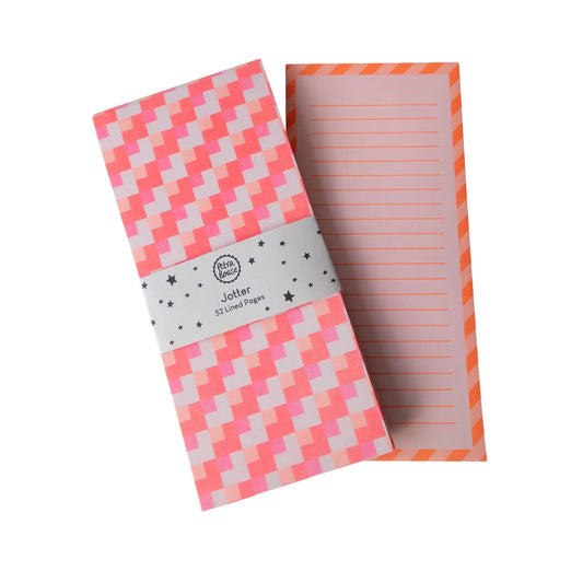 Riso jotter/list pad - pink