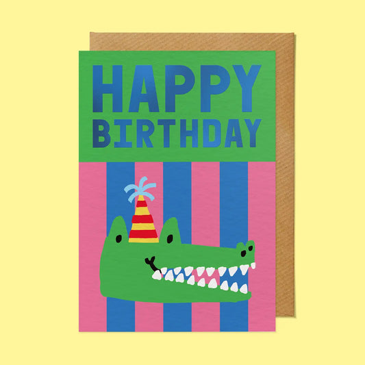 Happy Birthday Croc card