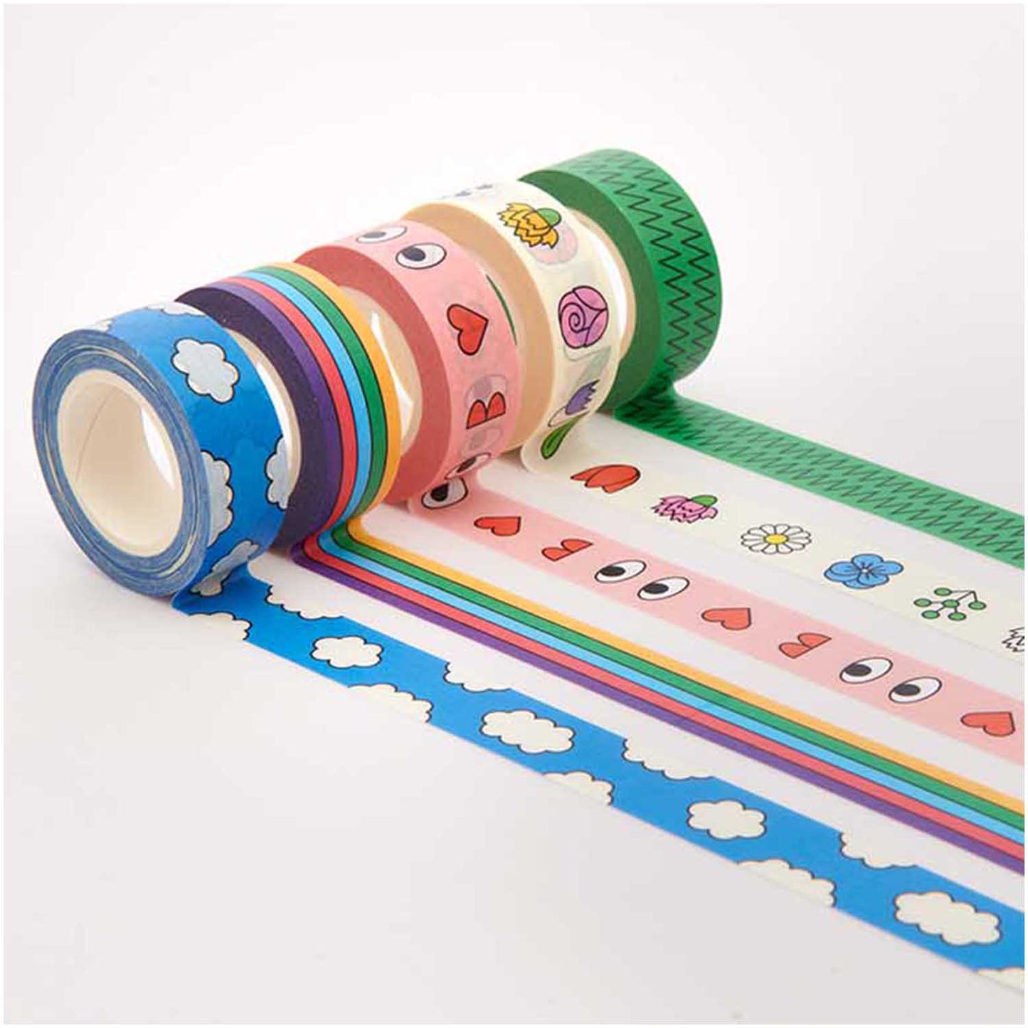 5 Tape Set of Patterned Washi