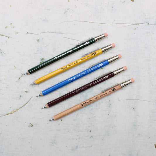 OHTO WN02 Mini Wooden Mechanical Pencil - 5 Colours