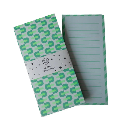 Riso jotter/list pad - green