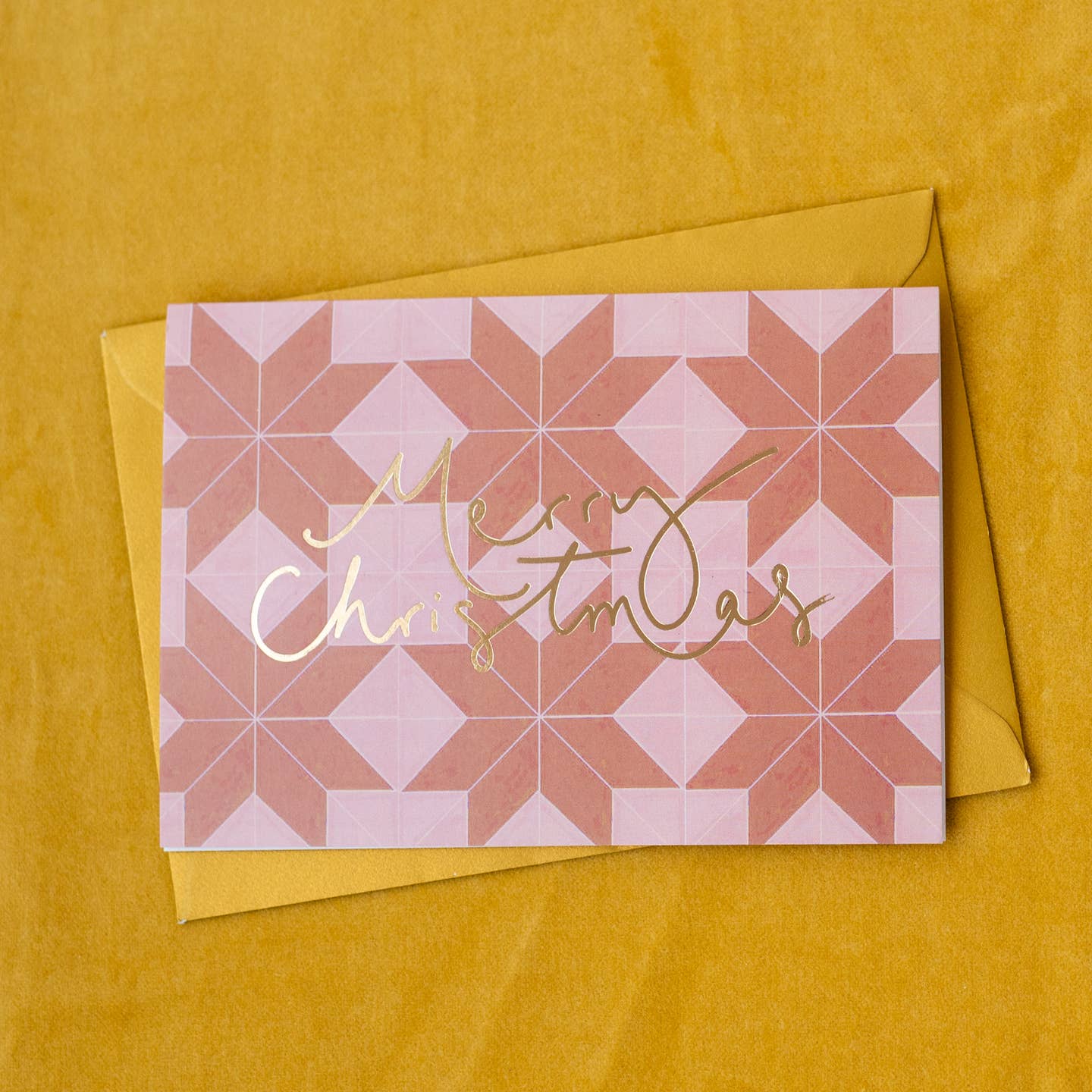Merry Christmas Patchwork Card