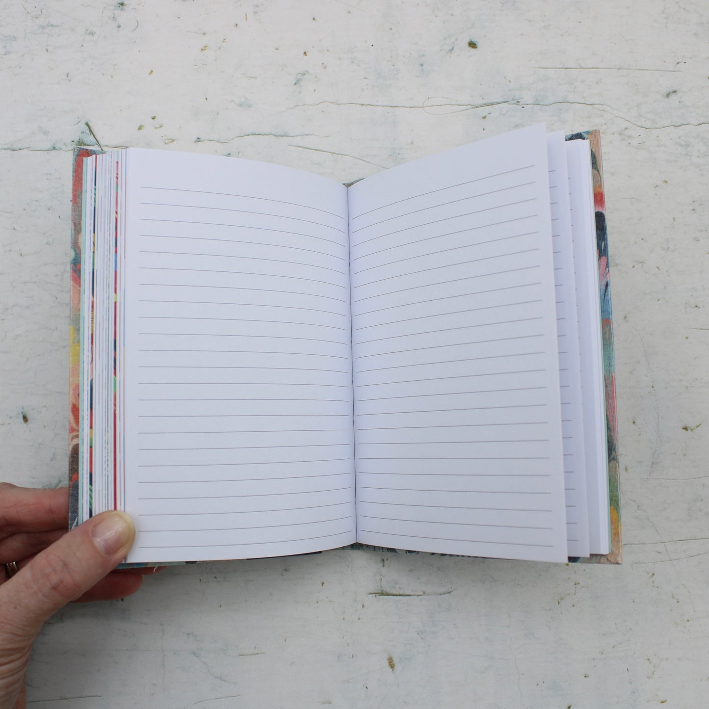 2026 Scalloped Marble Diary -A6