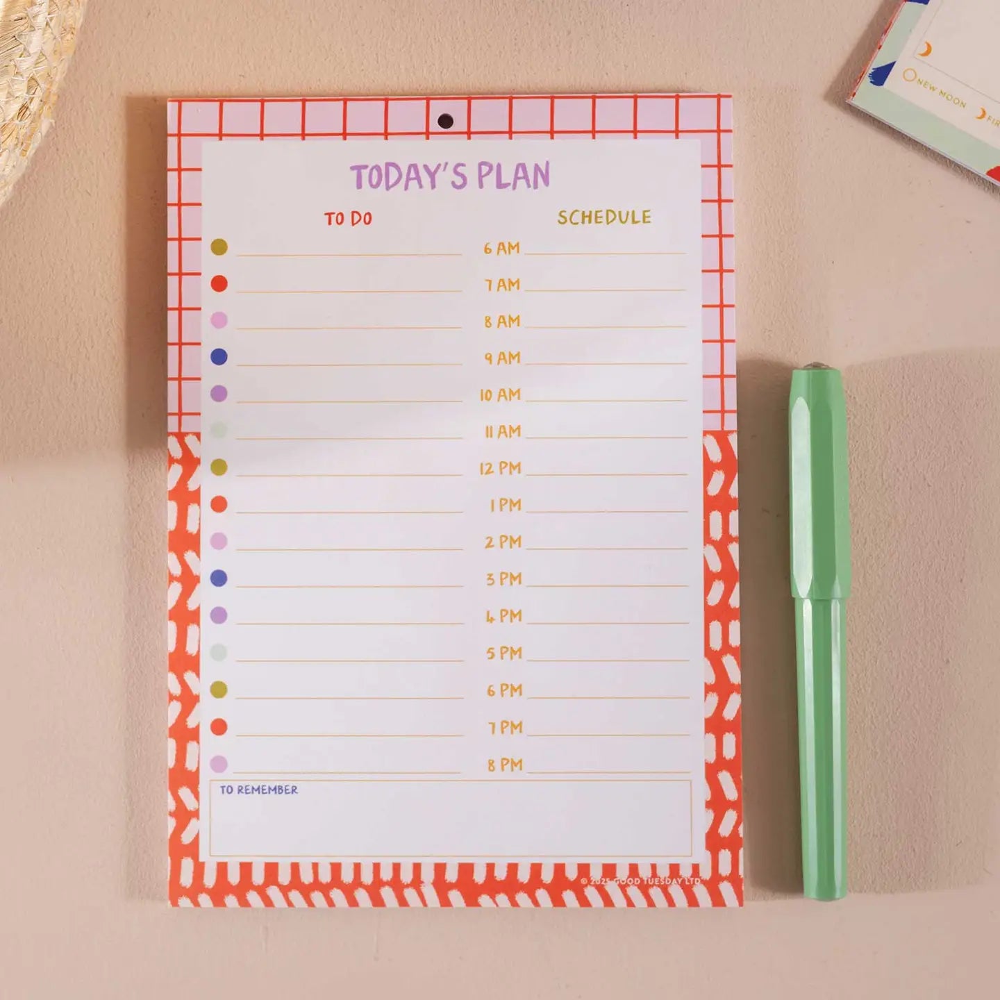 A5 Daily Planner Pad -Colour Flow