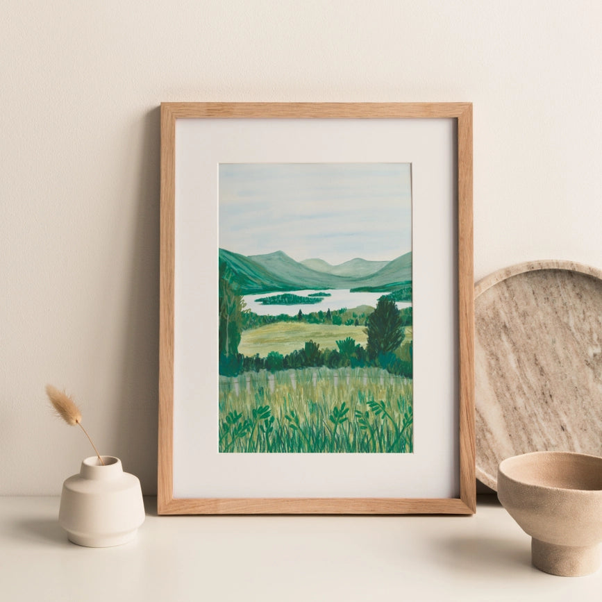 An A4 print from the Pencil Me In stationery shop.