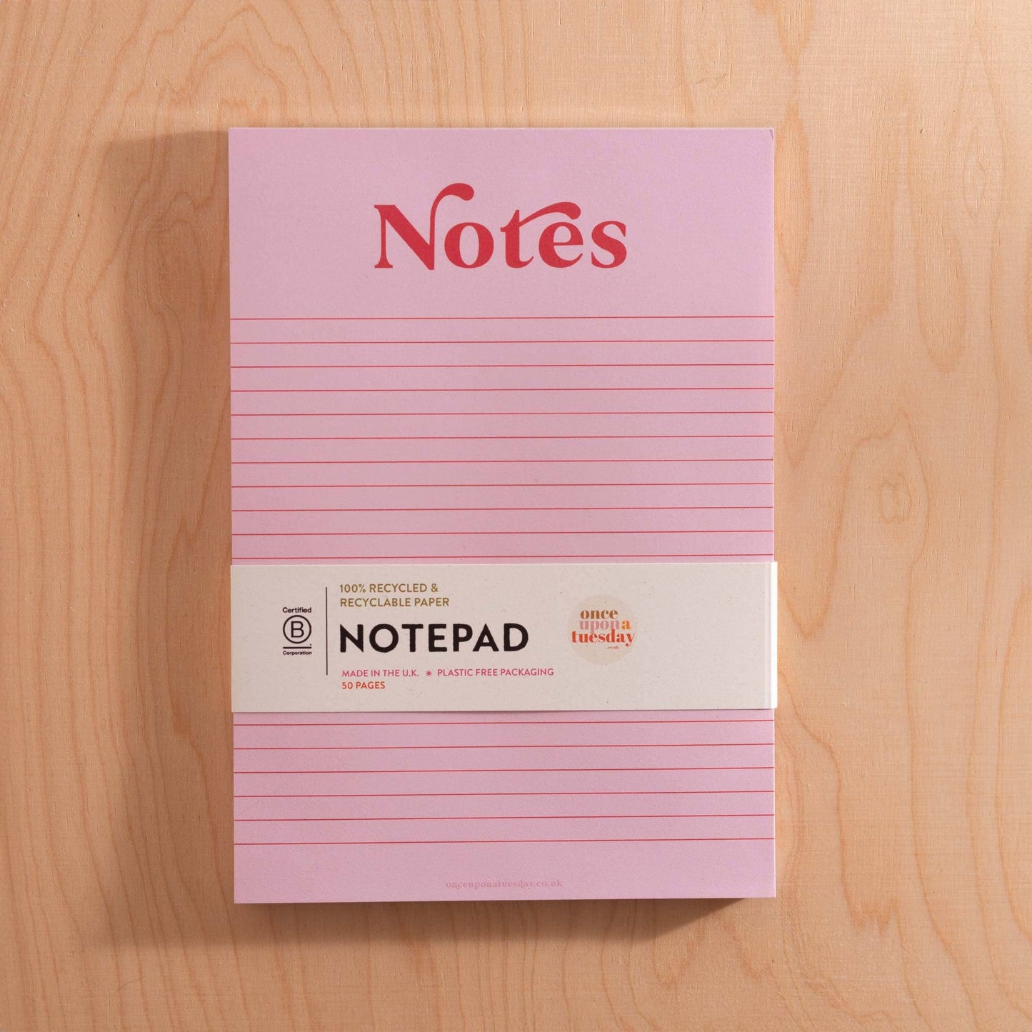 Pink & Red A5 Notepad