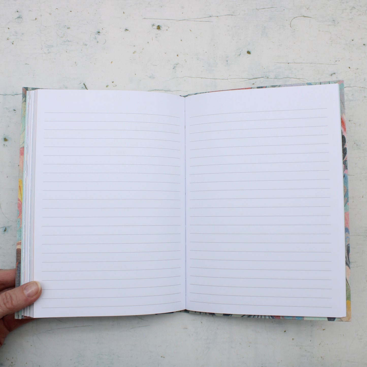 2026 Scalloped Marble Diary - A5