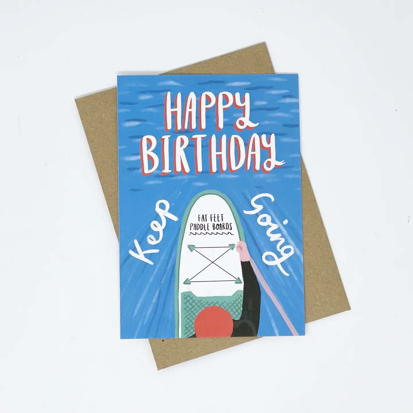 Paddle Board Birthday Card