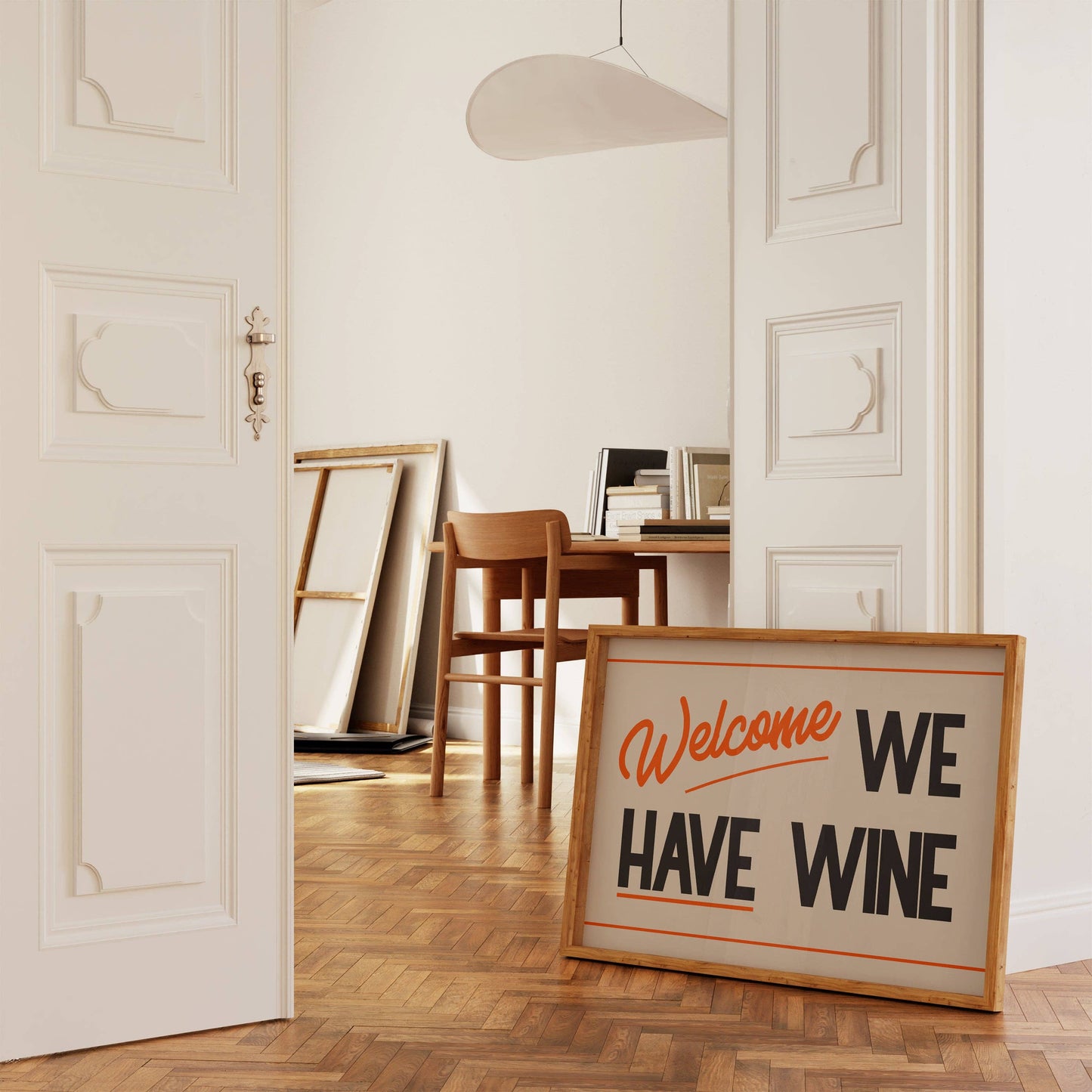 Welcome We Have Wine Print A3