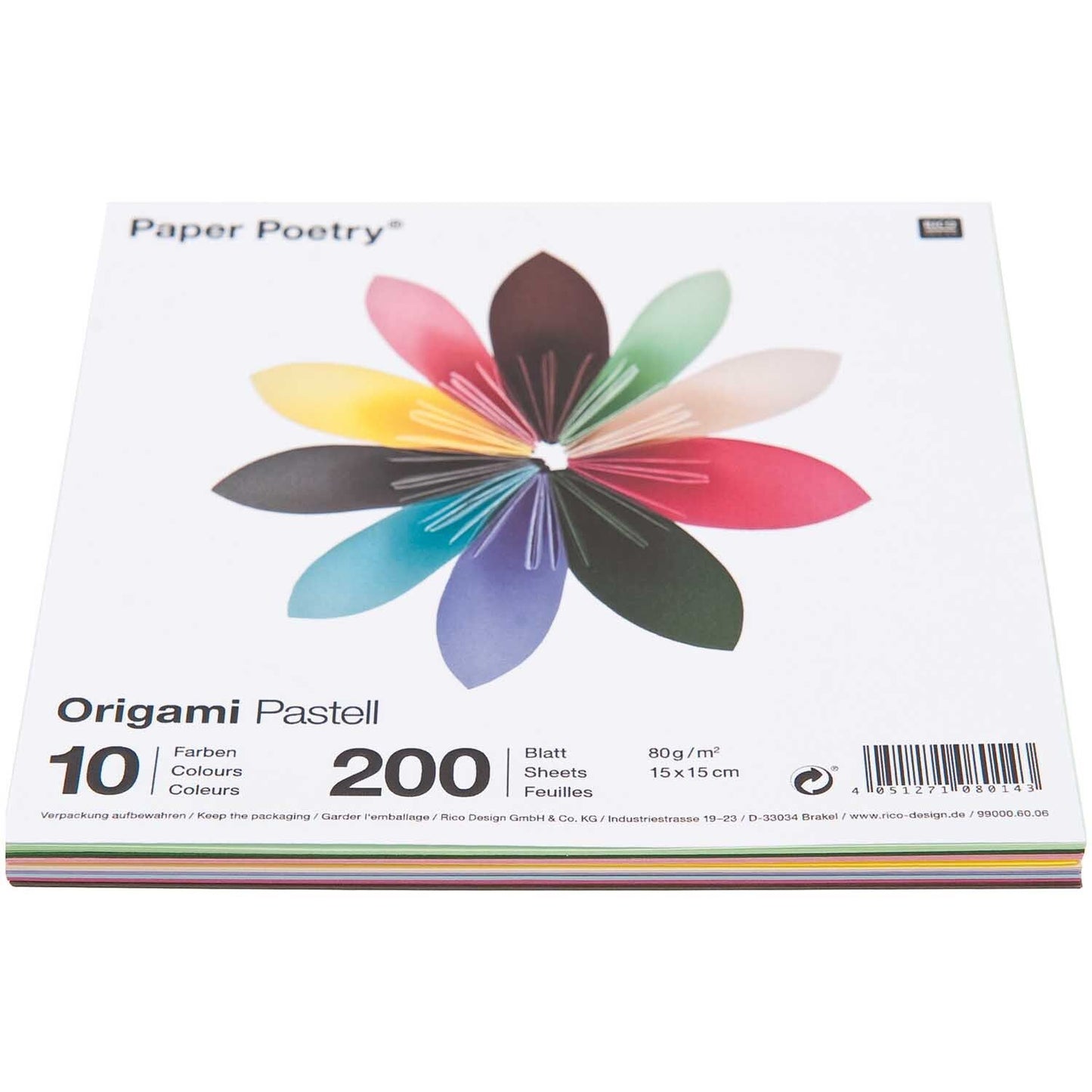 Origami Paper - 10 colours