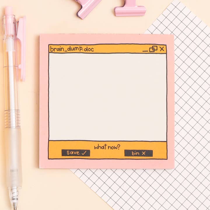 A colourful memo pad from the Pencil Me In stationery shop.