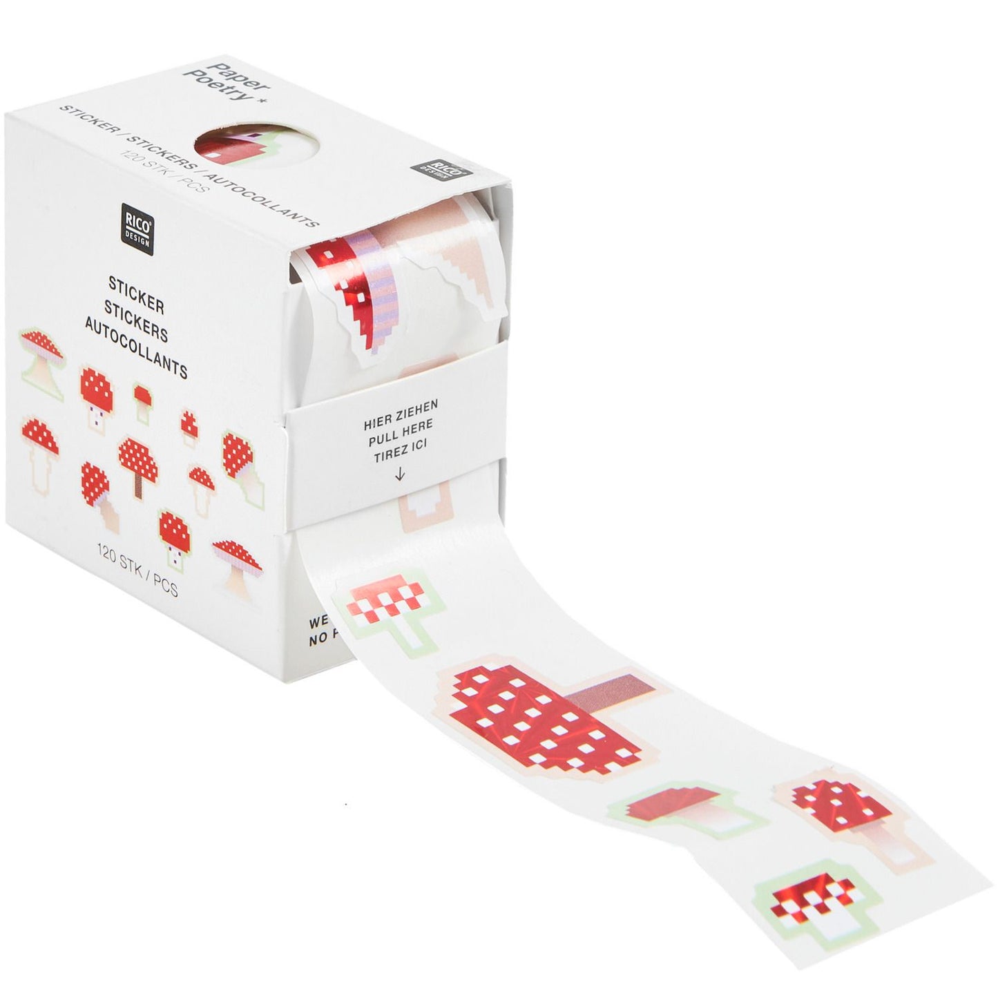 Mini Mushroom sticker roll