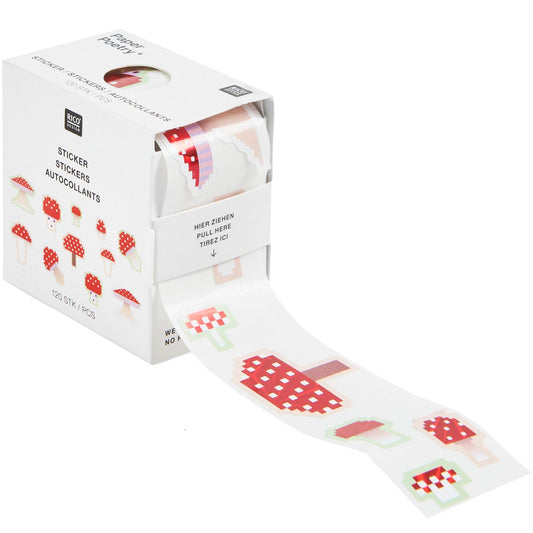 Mini Mushroom sticker roll