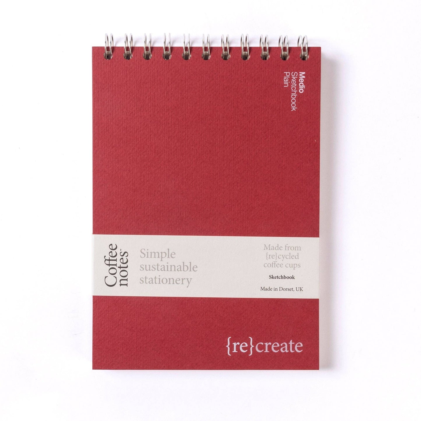 A scarlet coloured A5 sketchbook from the Pencil Me In stationery shop.