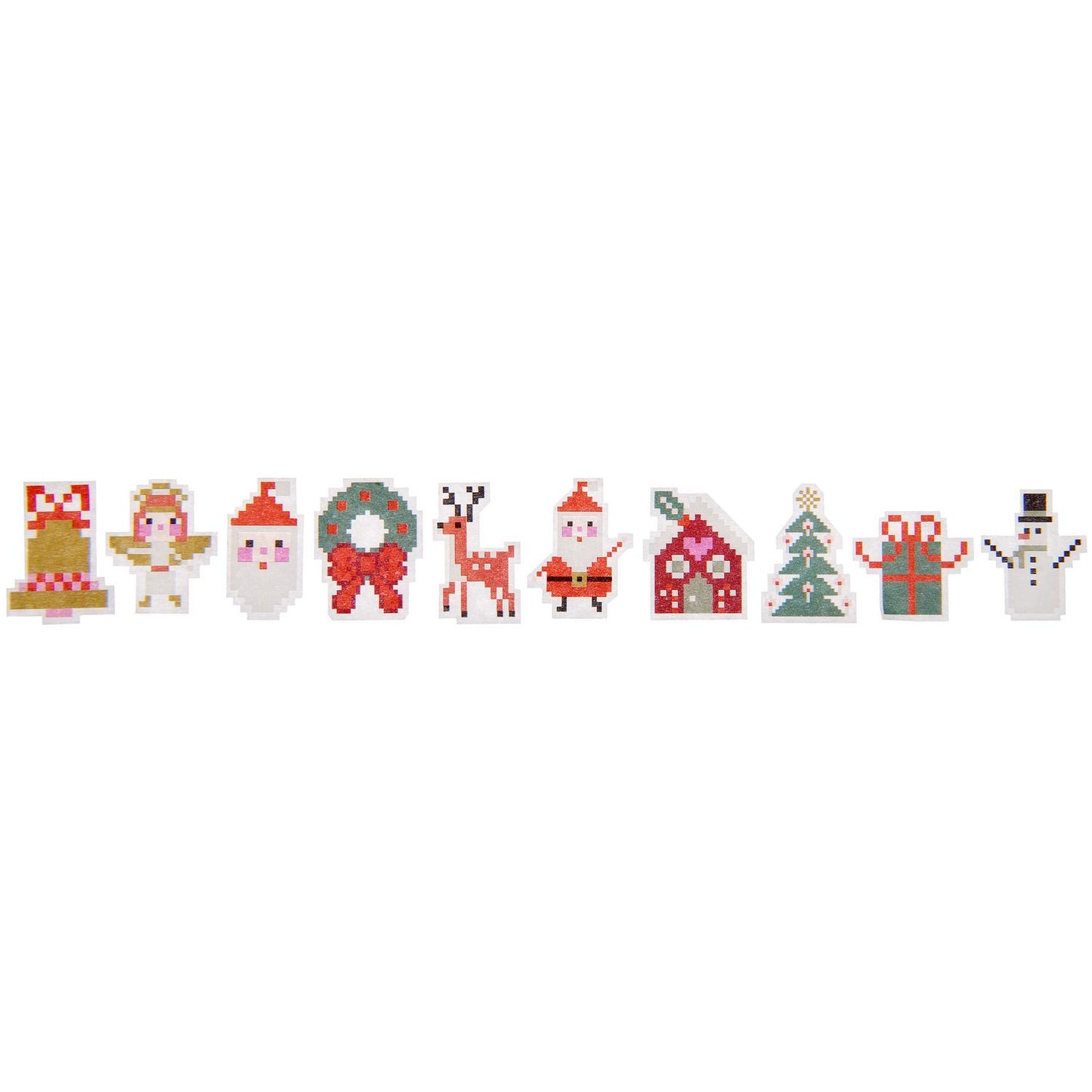 Christmas Pixel Washi Stickers