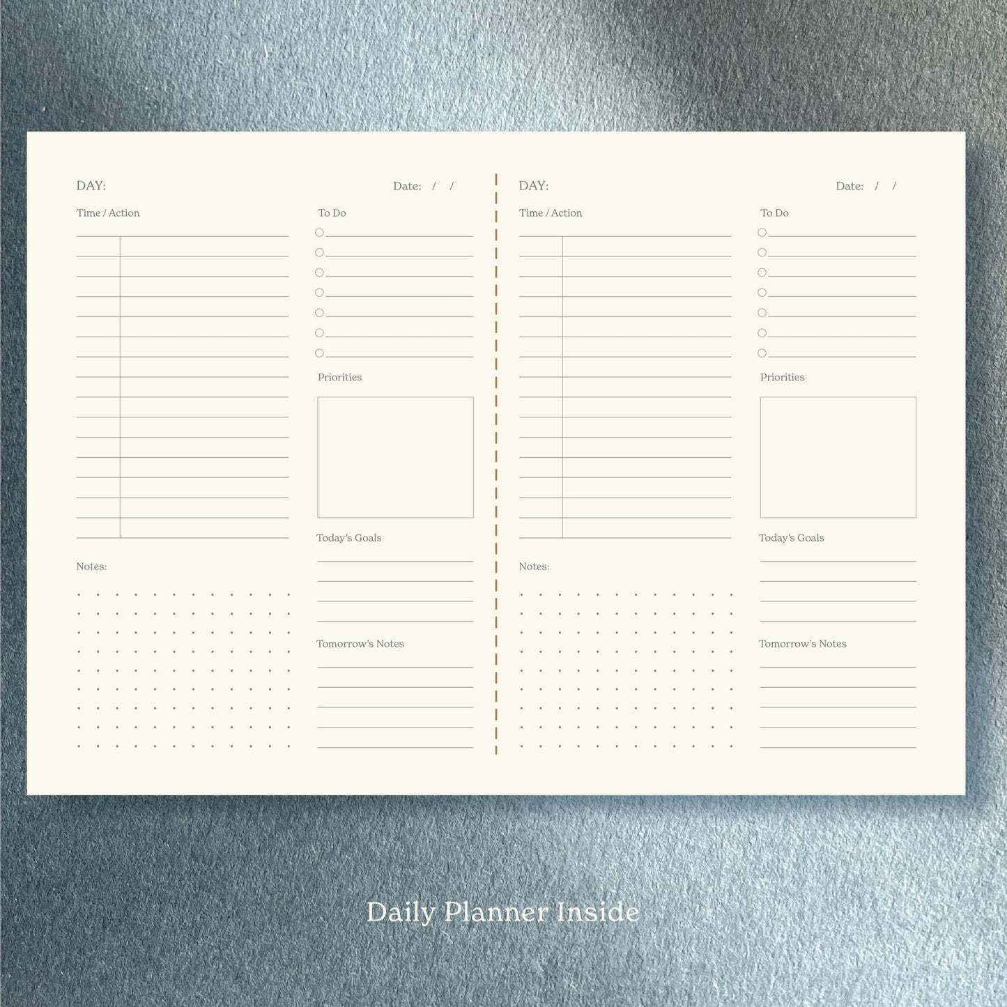 Daily Planner - Blue