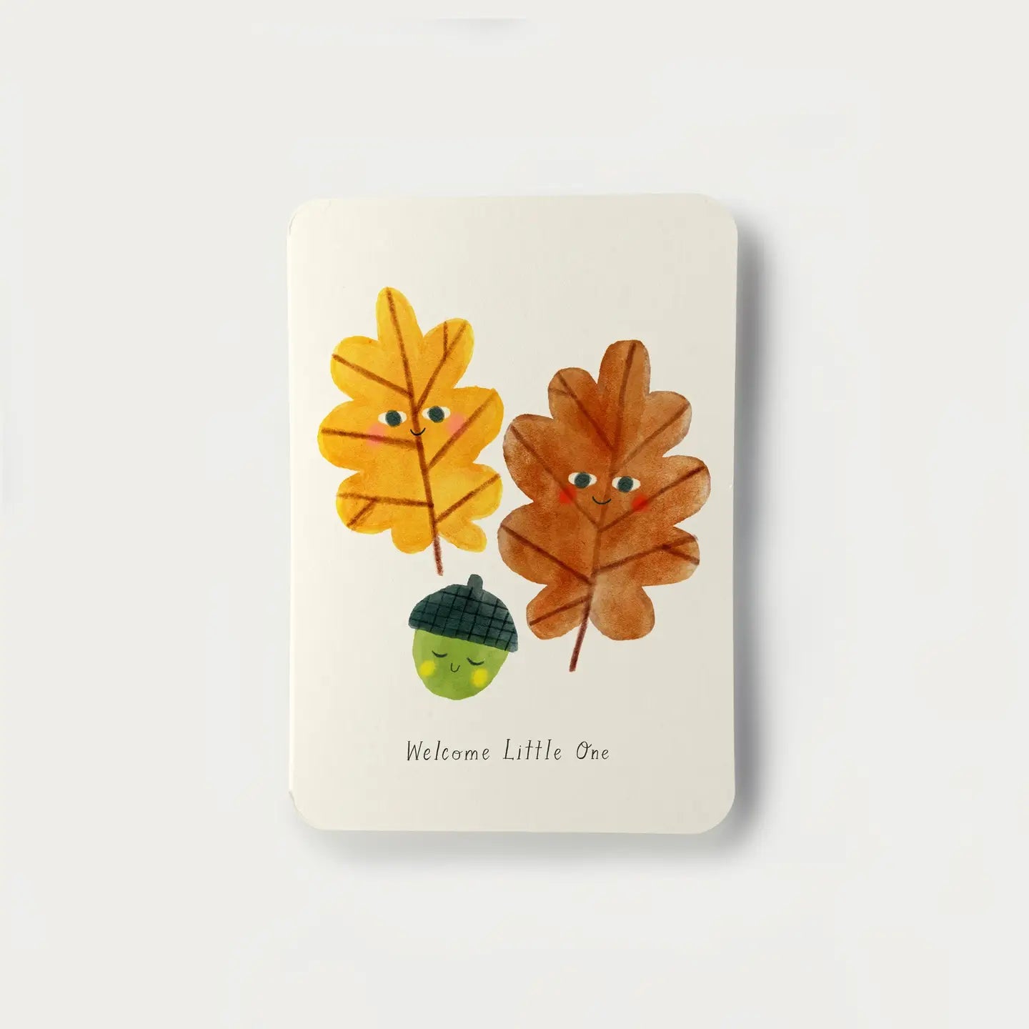Welcome Little One Acorn Card