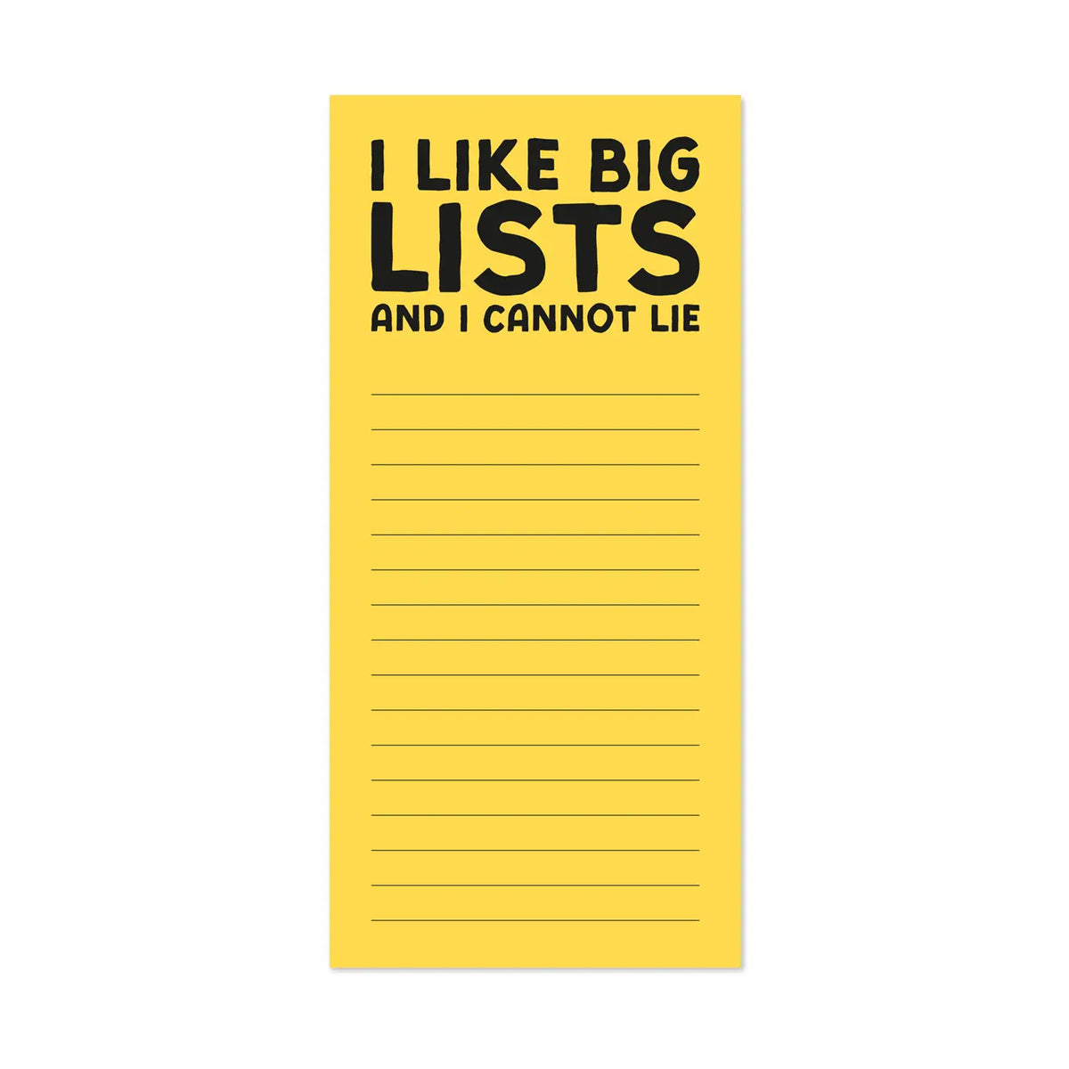 I Like Big Lists list pad