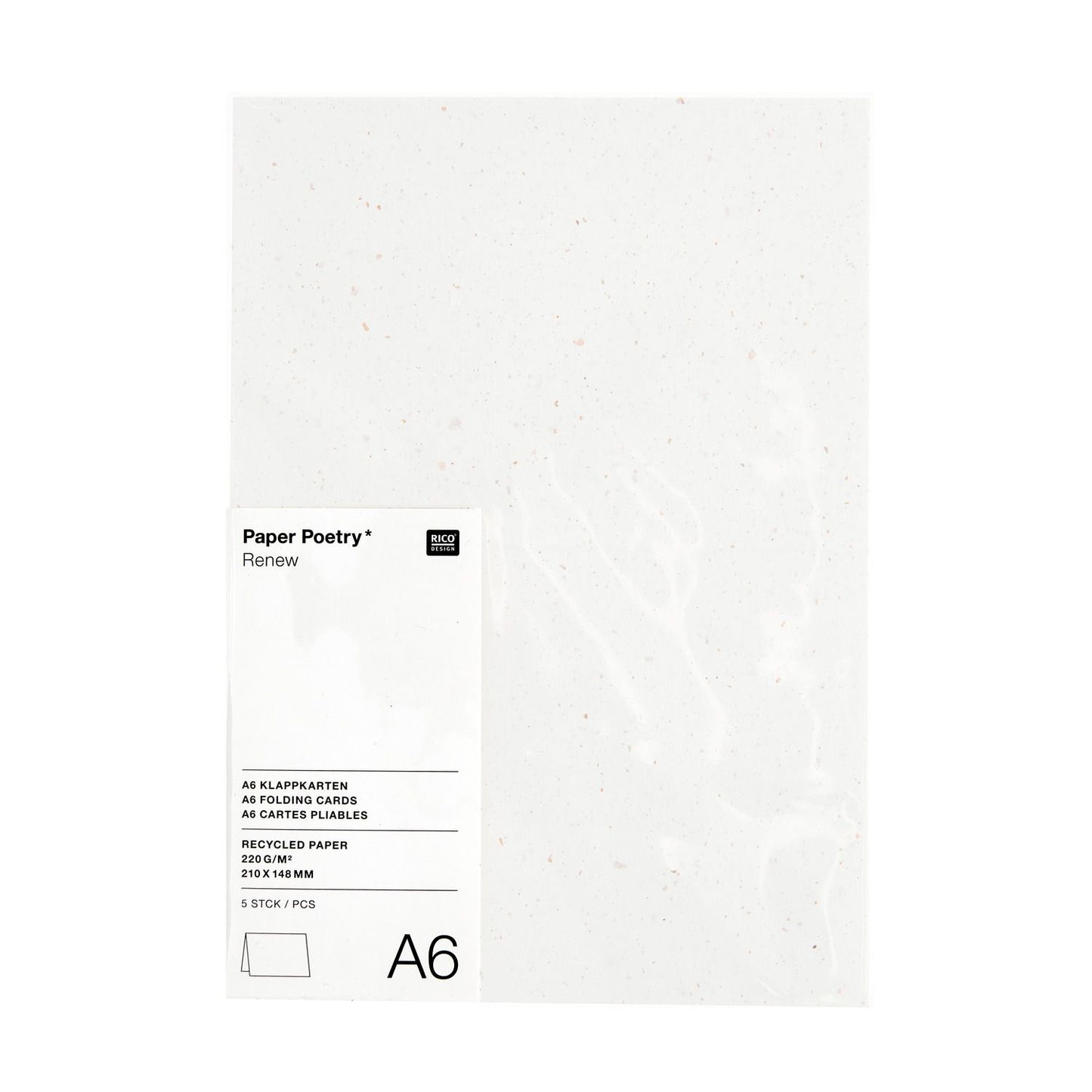 Paper Poetry "Renew" A6 blank folded cards - 2 colours