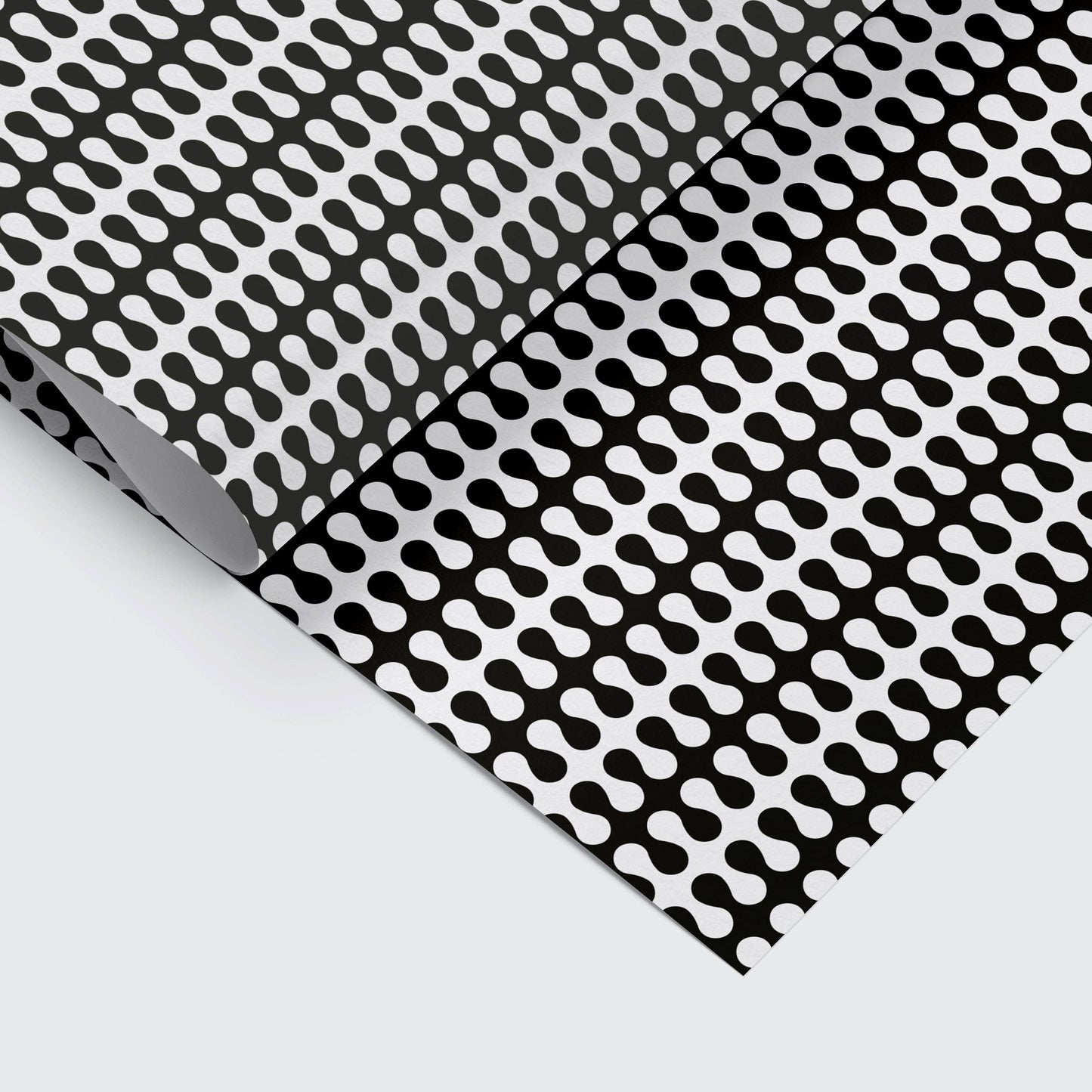 Trippy Pattern Gift Wrap - Mono