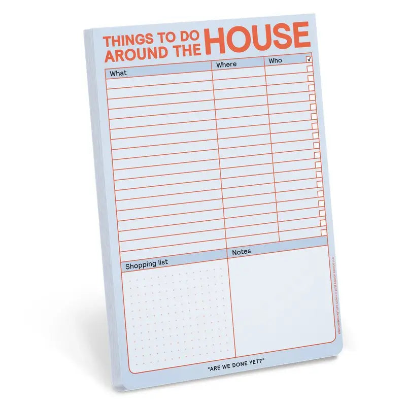 Things To Do Around the House (with Magnet) Notepad