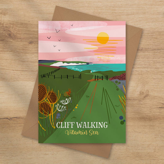 Cliff Walking Vitamin Sea Card