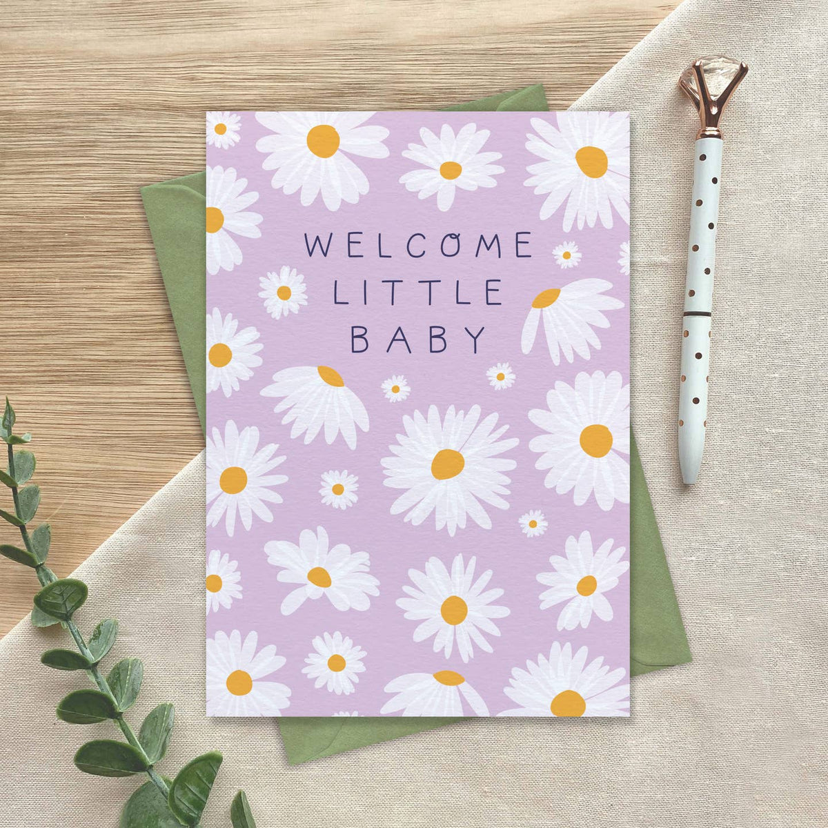 Welcome Little Baby - Lilac