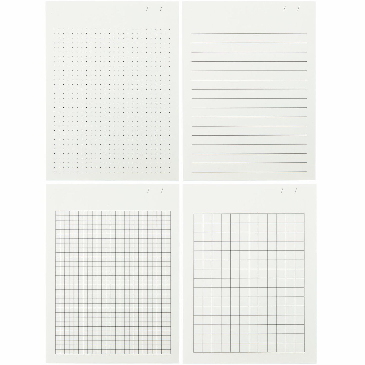 A variety of paper types from the Pencil Me In stationery shop.