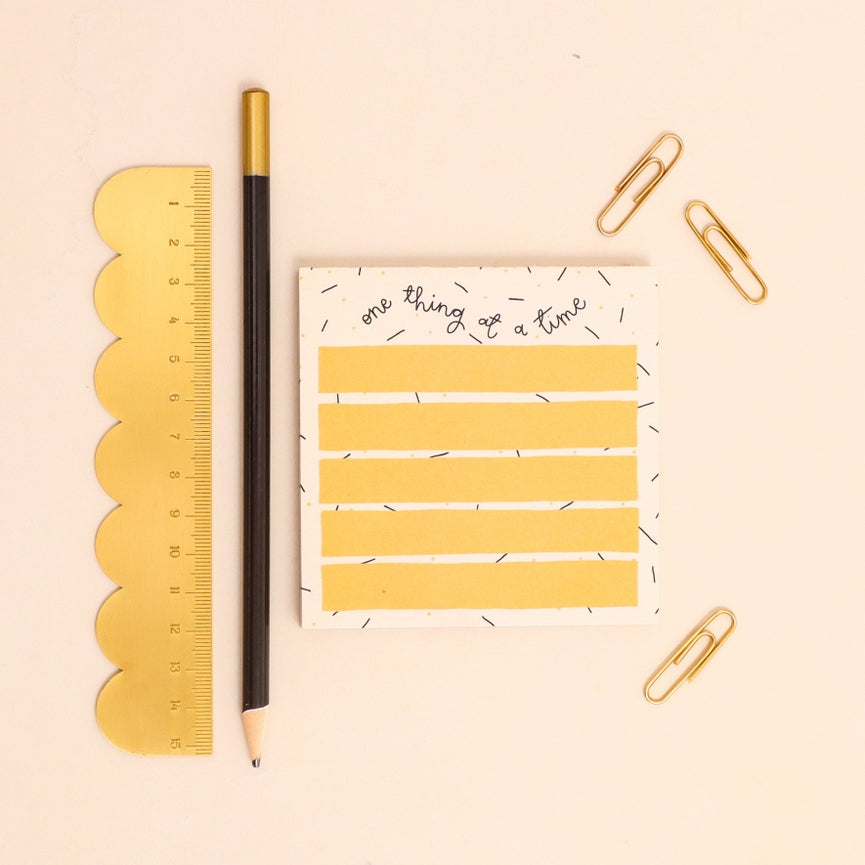 A colourful memo pad from the Pencil Me In stationery shop.