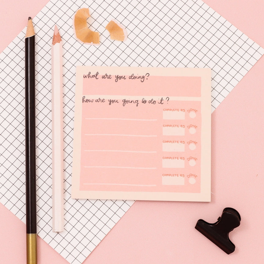 A colourful memo pad from the Pencil Me In stationery shop.