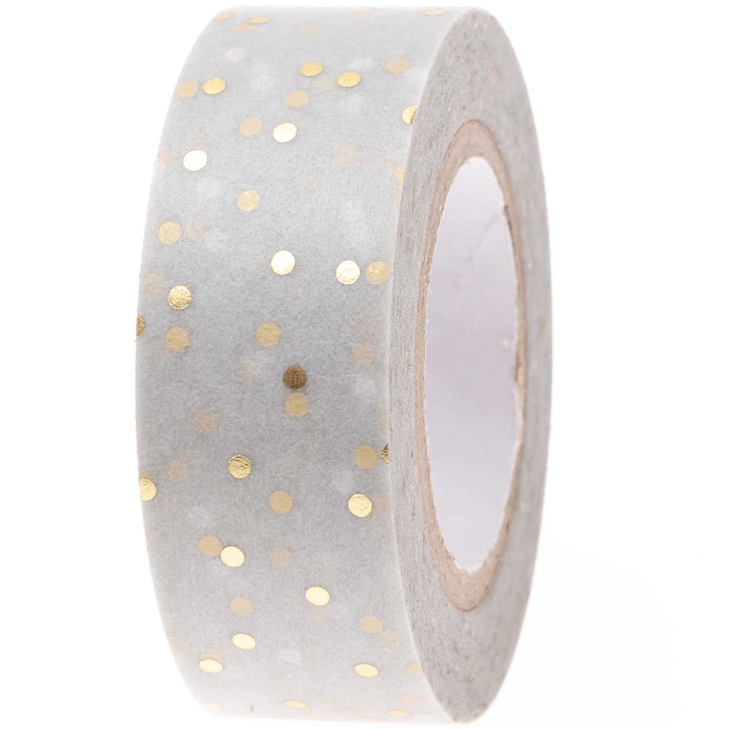 Grey Gold Dot Washi Tape
