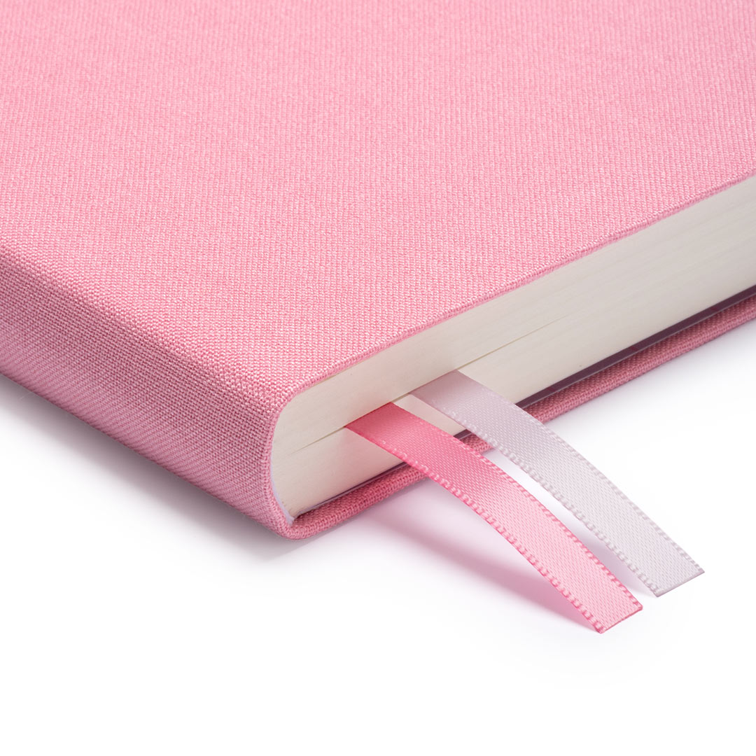 Pink Fabric Daily Planner (B6)