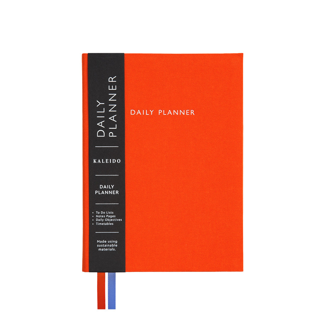 Orange Fabric Daily Planner (B6)