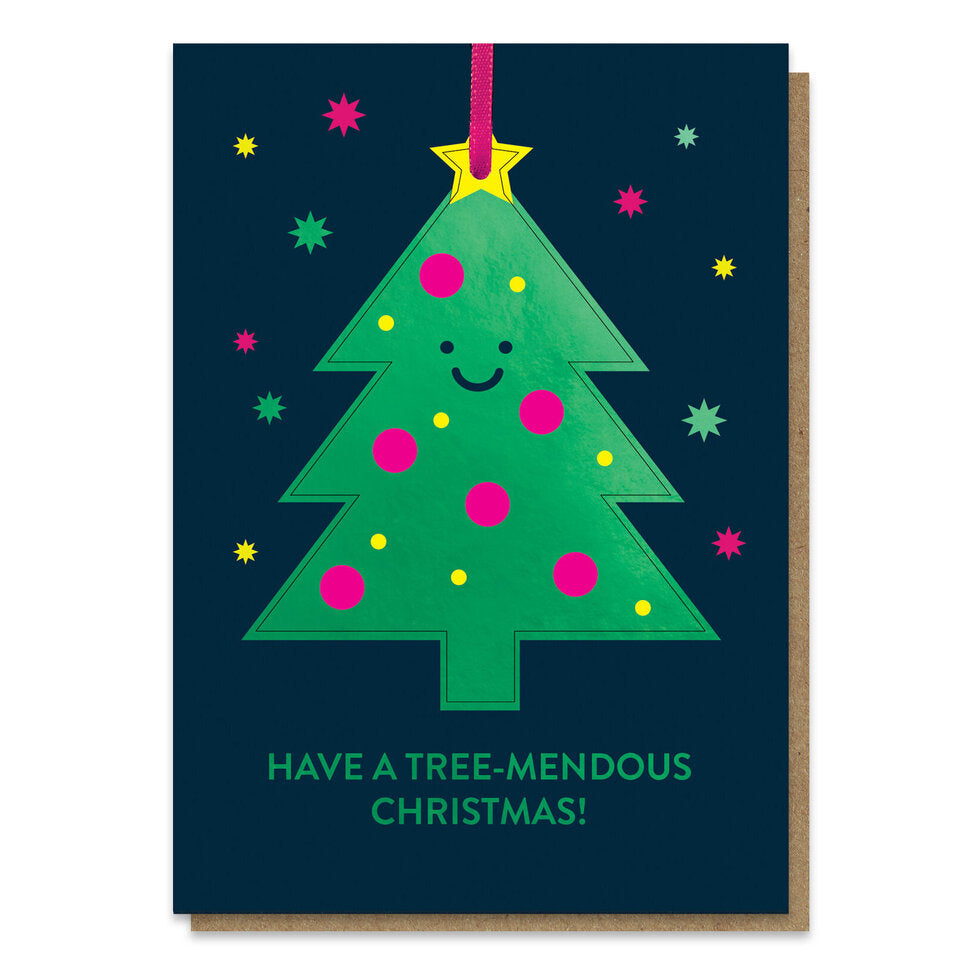 Tree-mendous Christmas Bauble card
