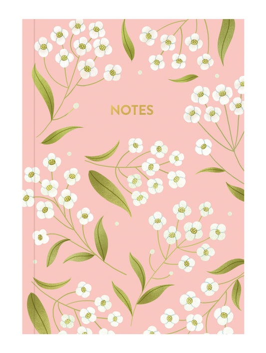 Sweet Alyssum A5 Lined Notebook