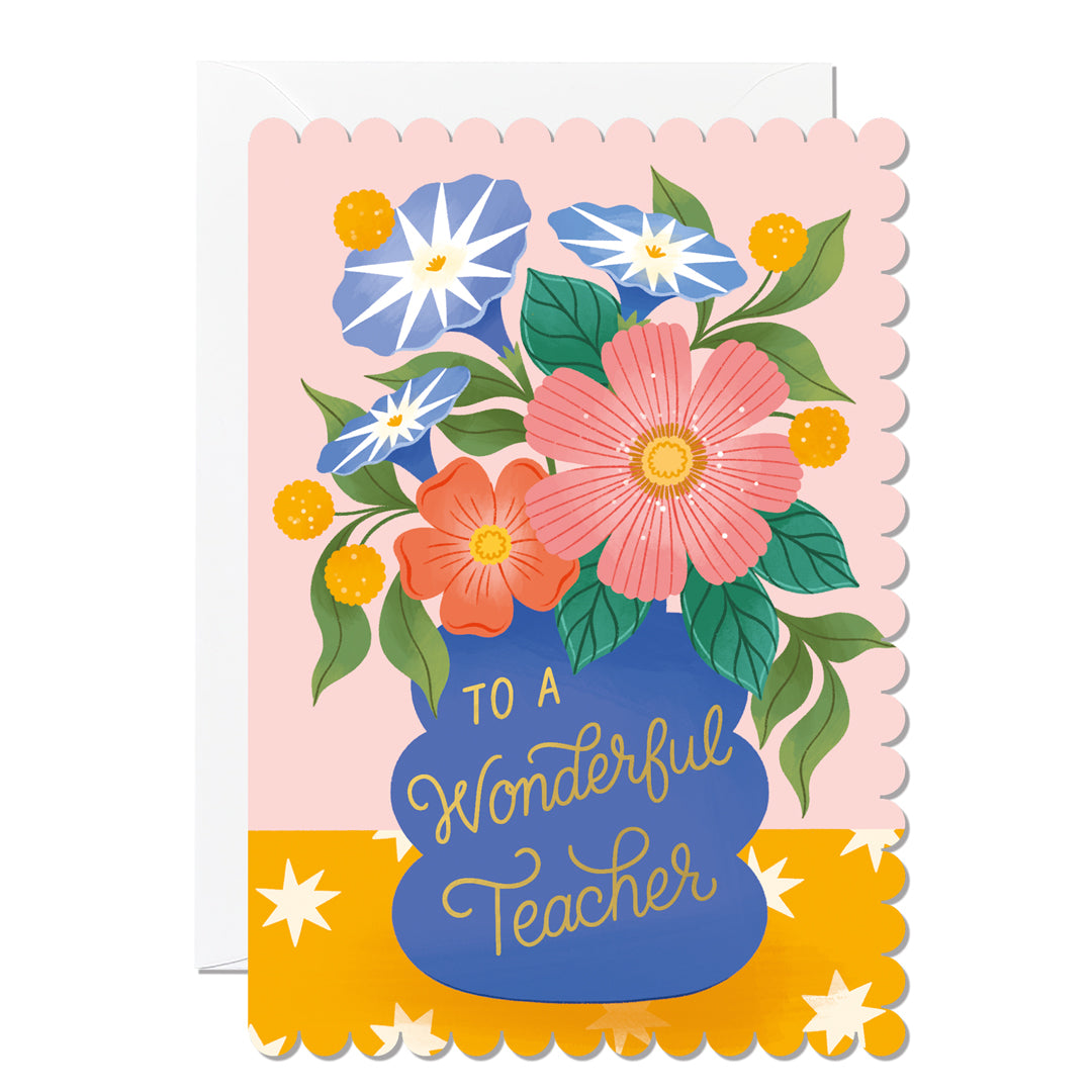 Wonderful Teacher Vase