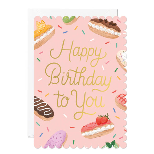 Eclair Birthday Card