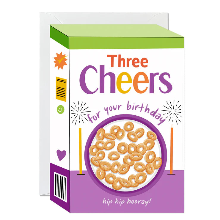 Three Cheers Cereal card