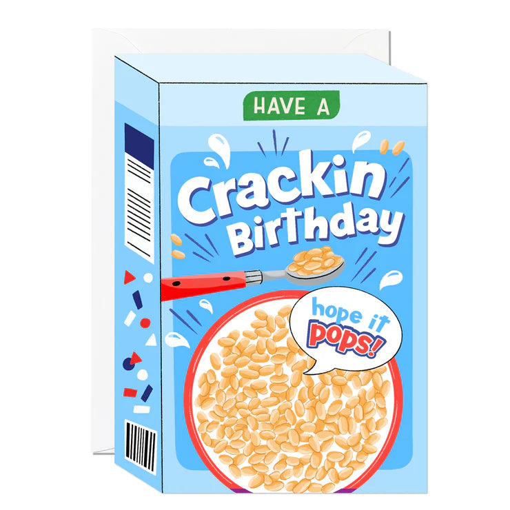 Crackin Birthday Cereal card