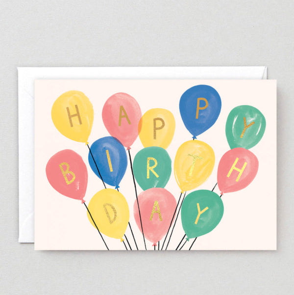 Balloon Bunch Birthday Card