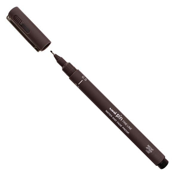 A dark grey fine liner from the Pencil Me In stationery shop.