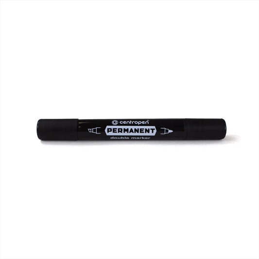 Twin-Tip Permanent Black Marker Pen