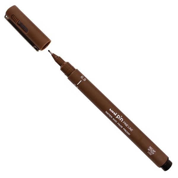 A sepia fine liner from the Pencil Me In stationery shop.