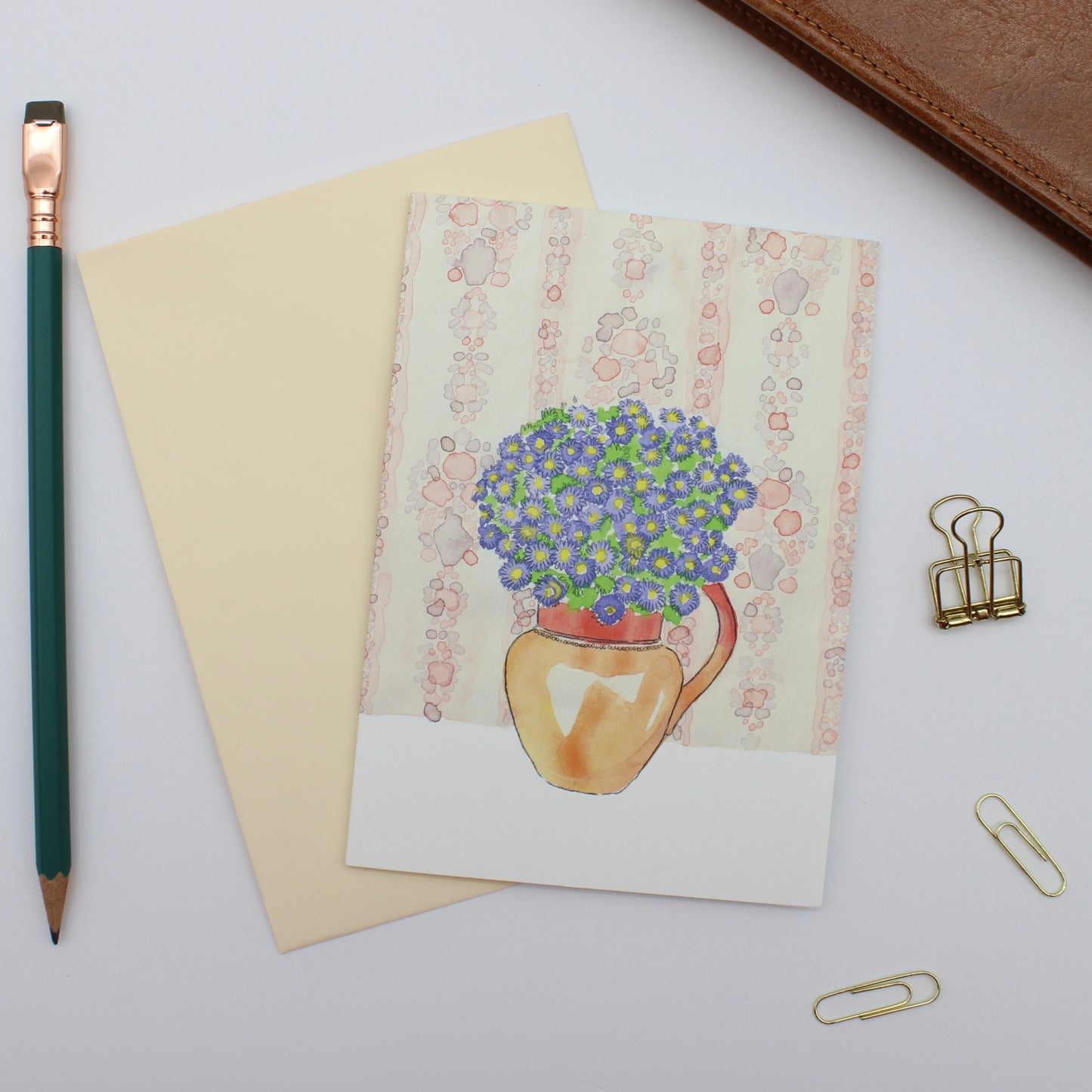 Blue Daisies card