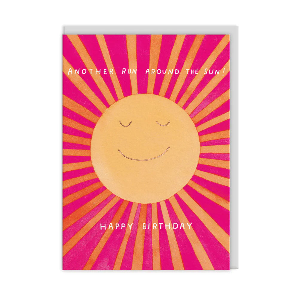 Run Around The Sun Birthday Card